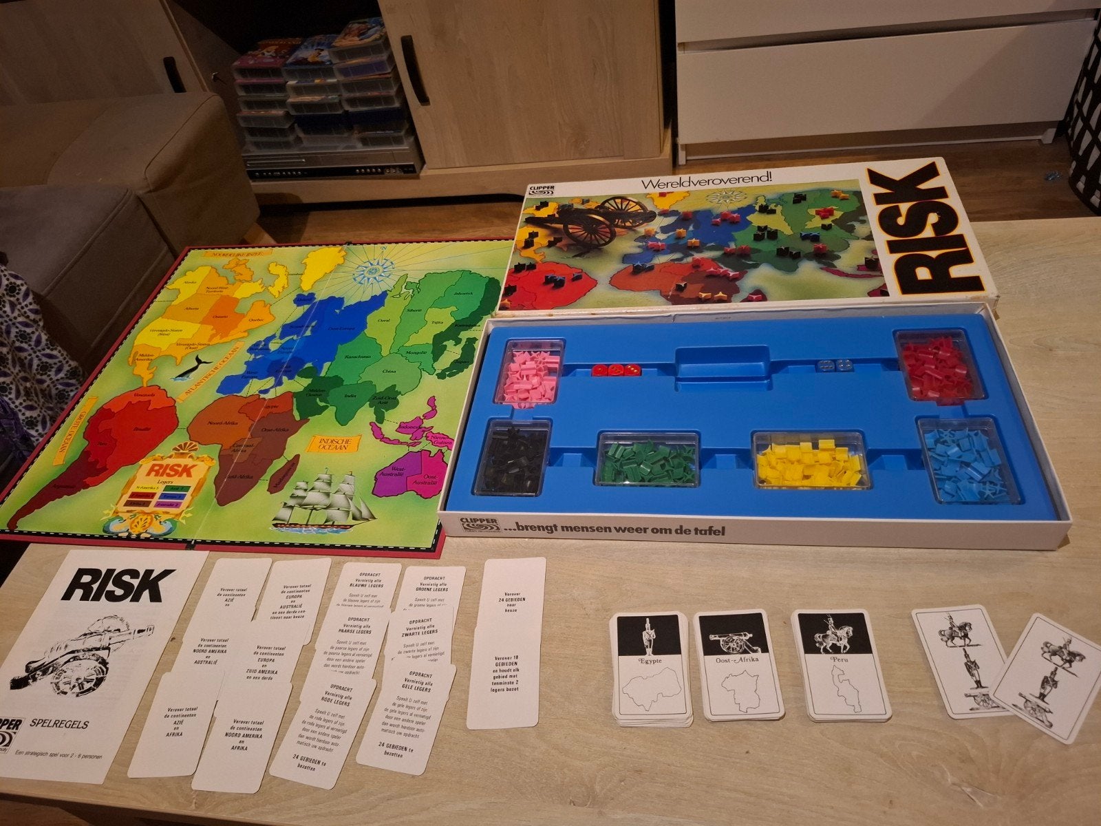 Risk Wereldveroverend bordspel van Clipper, Gebruikt, Clipper, Clipper Games, Ophalen of Verzenden