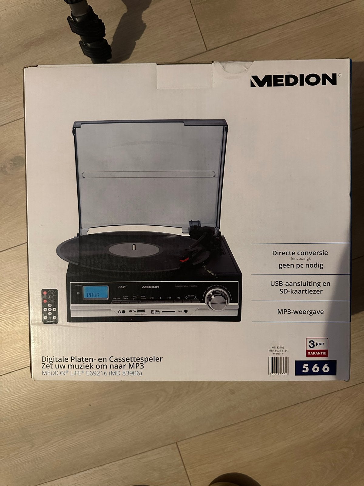 Medion Digitale Platen- en Cassettespeler MD 83905, Overige merken, Automatisch, Nieuw, Ophalen of Verzenden