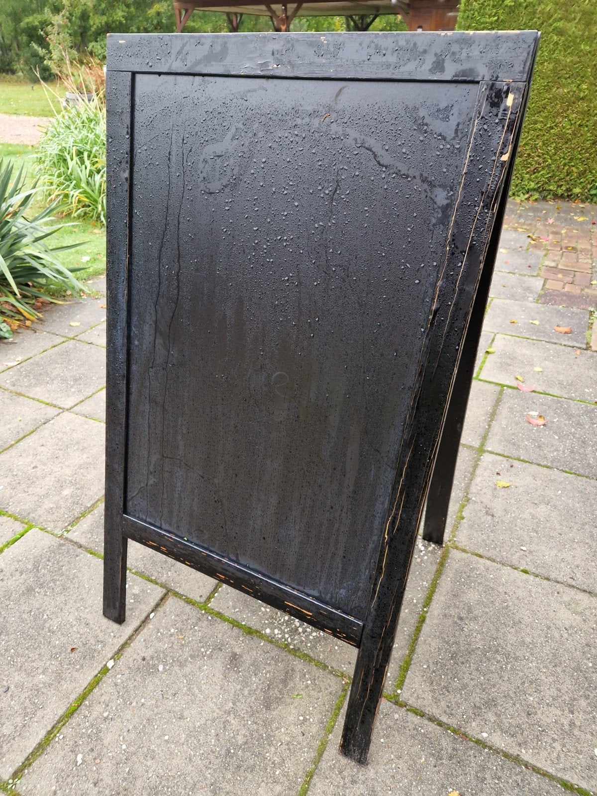 Zwart krijtbord / stoepbord, Ophalen, Tekstbord, Gebruikt, Hout