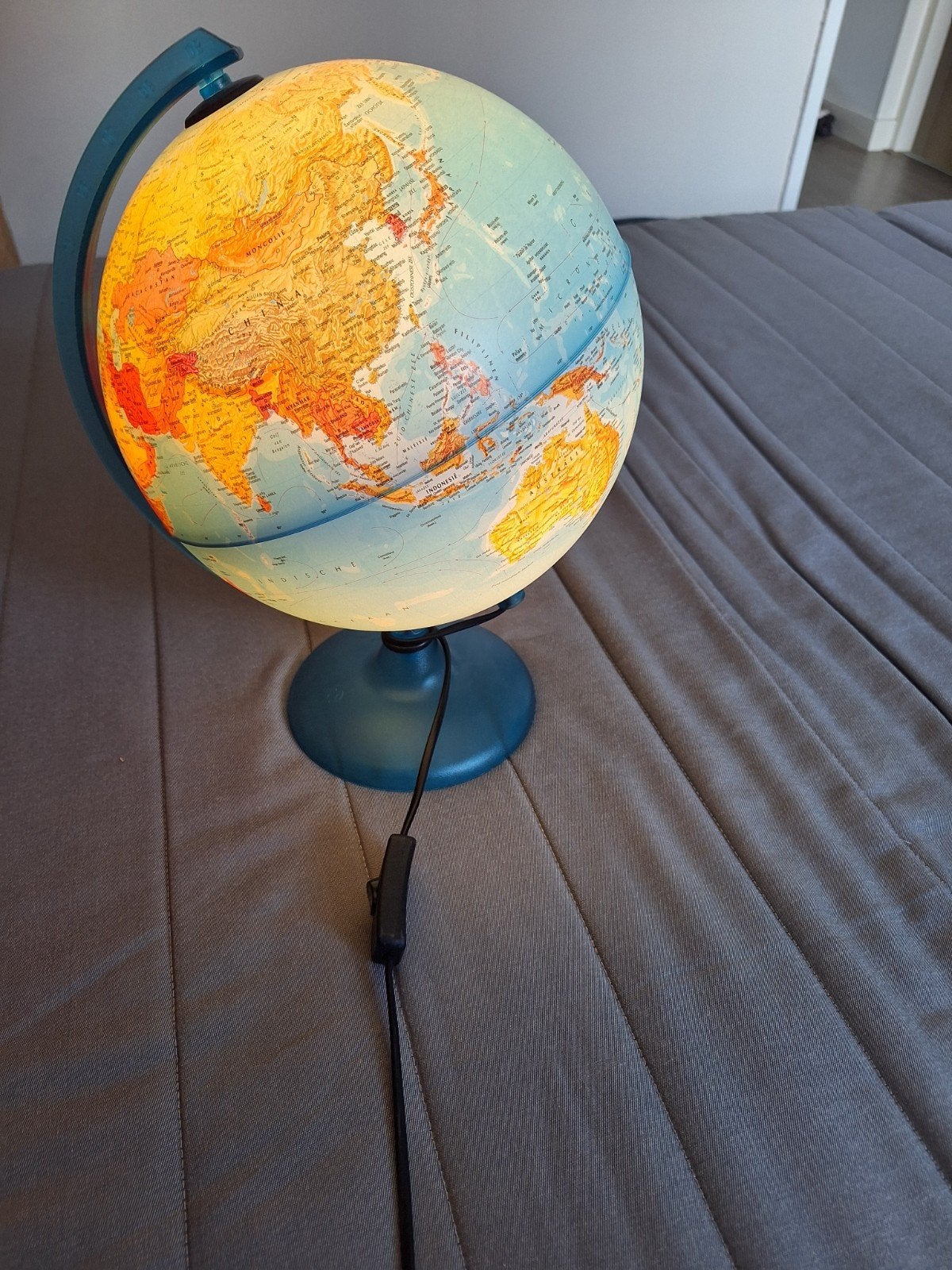 Verlichte Wereldbol - Educatief en Decoratief, Gebruikt, Kunststof, Staatkundige wereldbol, Educatief