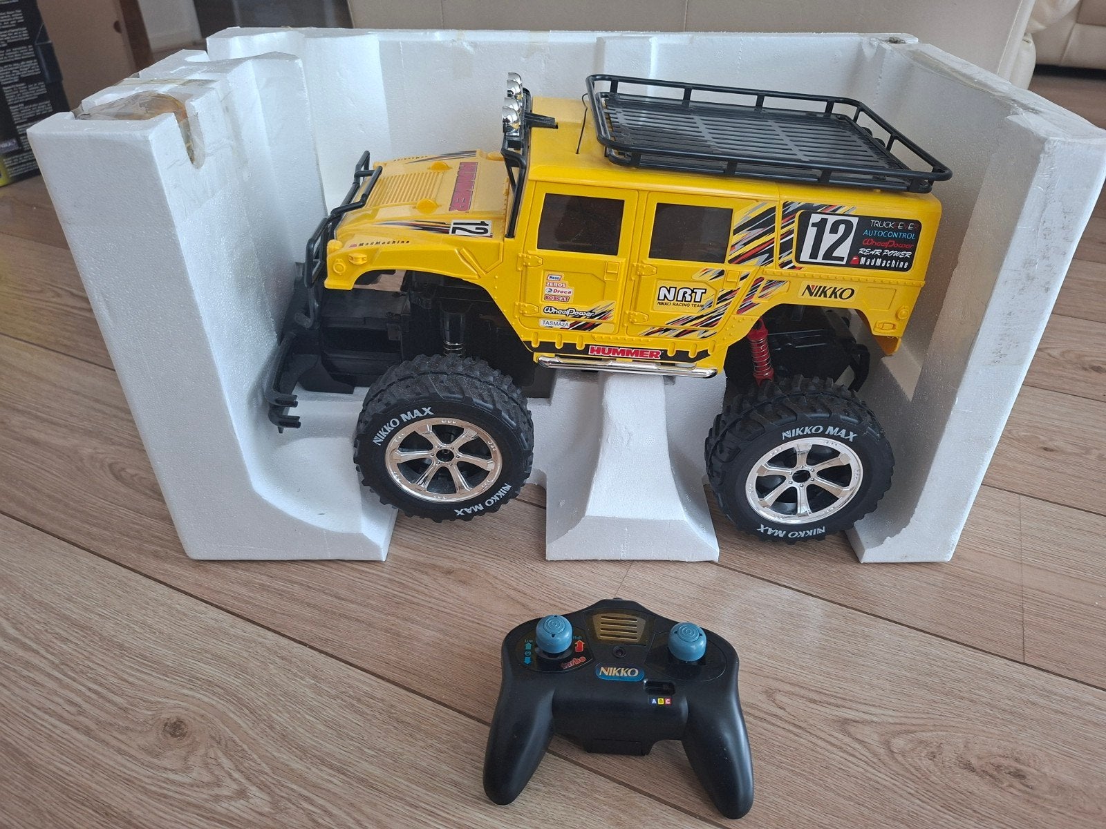 Nikko RC Hummer H2 Off-Road Truckin 1:10 Schaal, Elektro, Auto offroad, Ophalen of Verzenden, Zo goed als nieuw