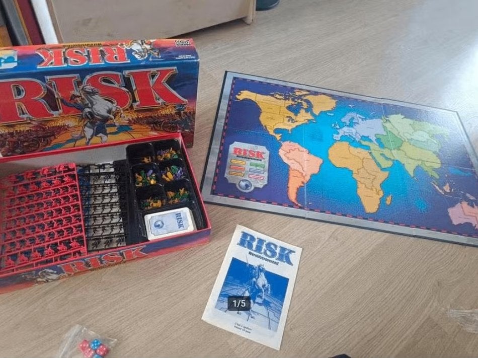 Risk compleet met miniaturen, Ophalen of Verzenden, Zo goed als nieuw