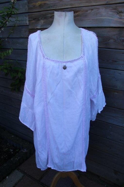 Tuniek licht roze Ulla Popken mt 58/60 cold Vaste prijs, Blouse of Tuniek, Ulla Popken, Ophalen of Verzenden, Zo goed als nieuw