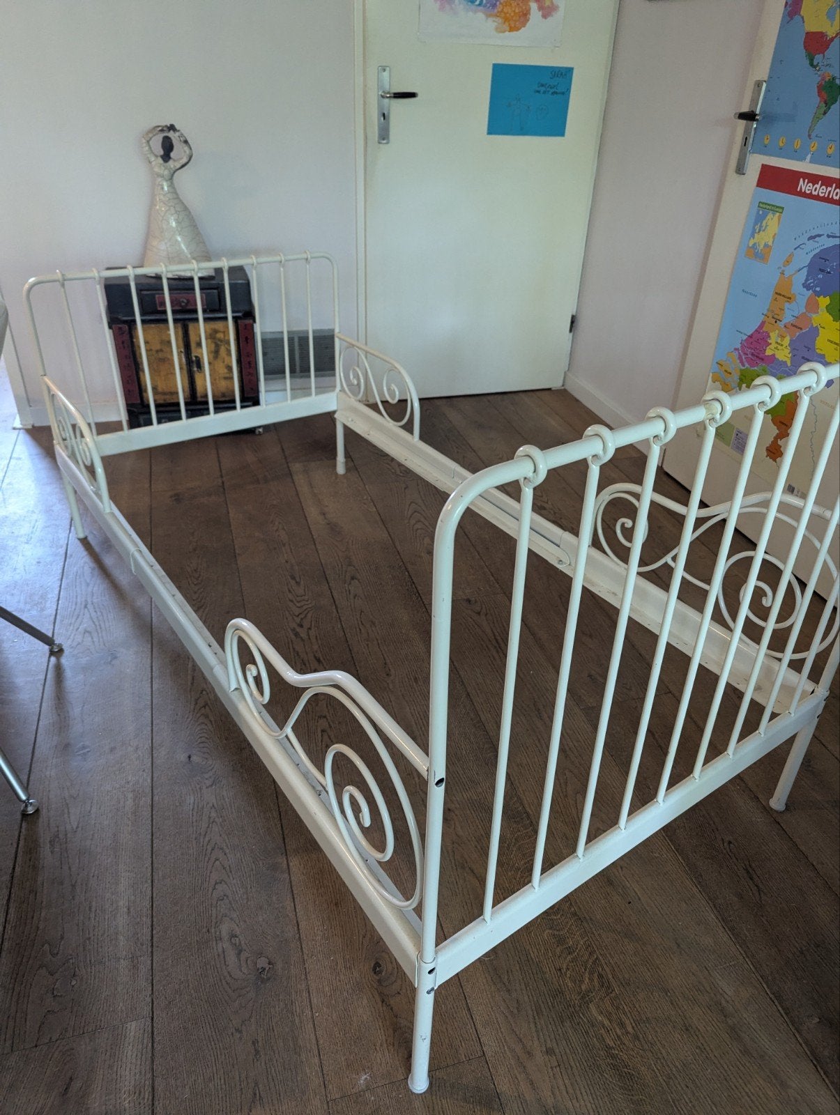 Meegroeibed van Ikea (Minnen), Ophalen, Gebruikt, 180 cm of meer, 70 tot 85 cm