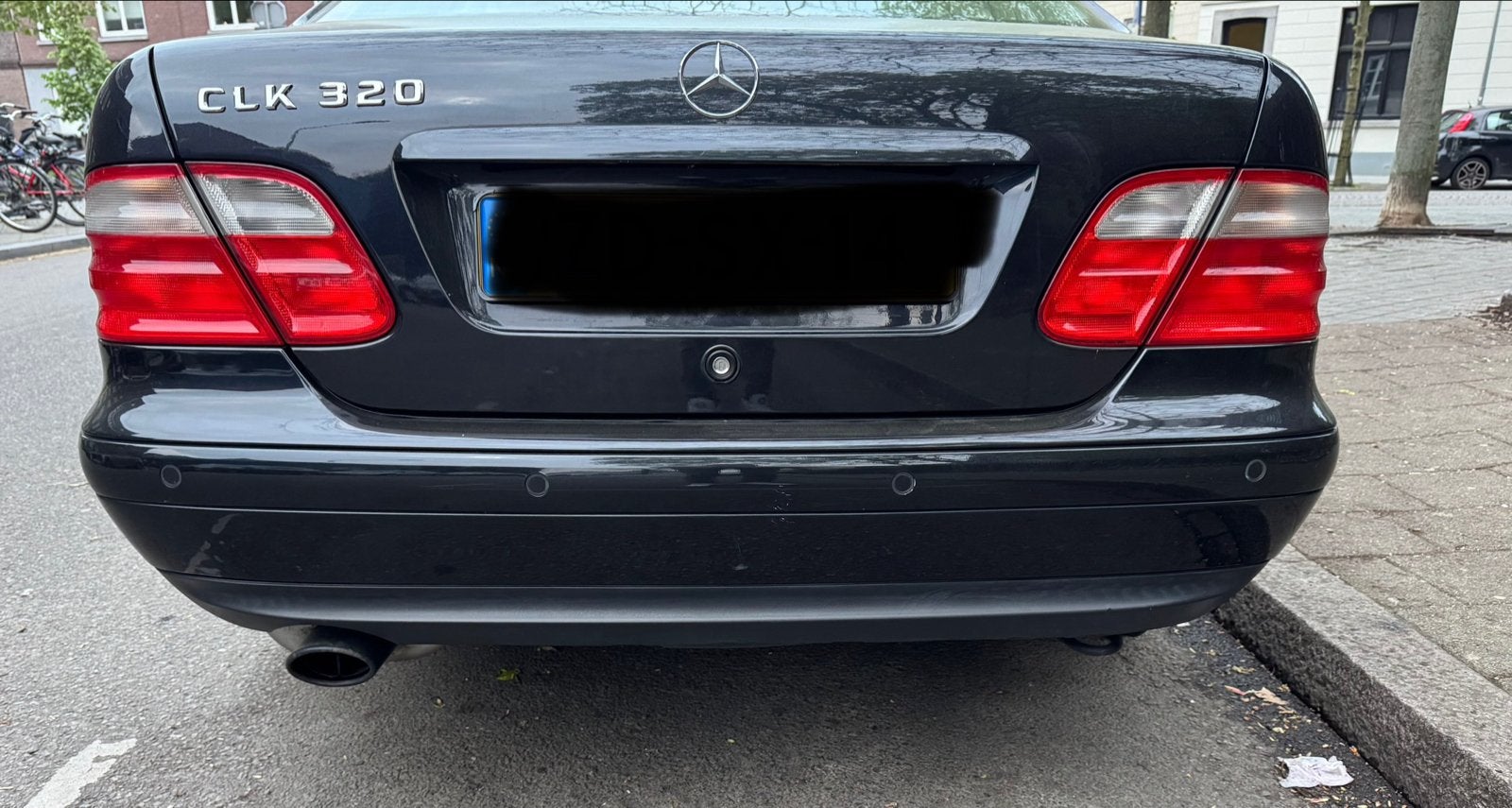 Mercedes-Benz CLK W208 Rear Bumper Zwart, Gebruikt, Mercedes-Benz, Ophalen of Verzenden, Achter
