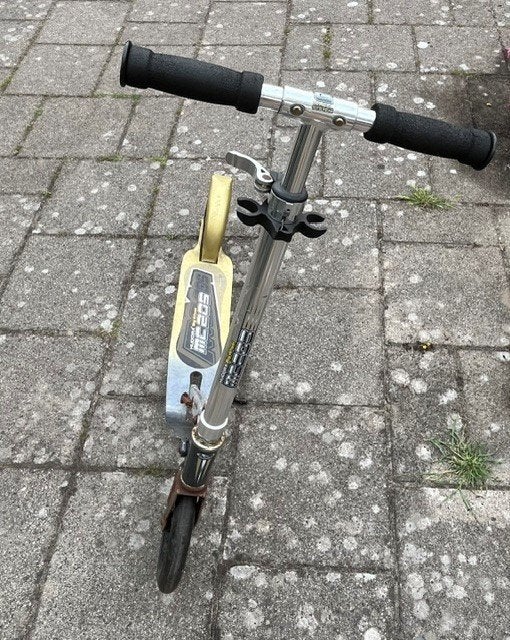 Step, Hudora Big Wheel MC205, grijs/goud, Ophalen, Gebruikt, Gewone step