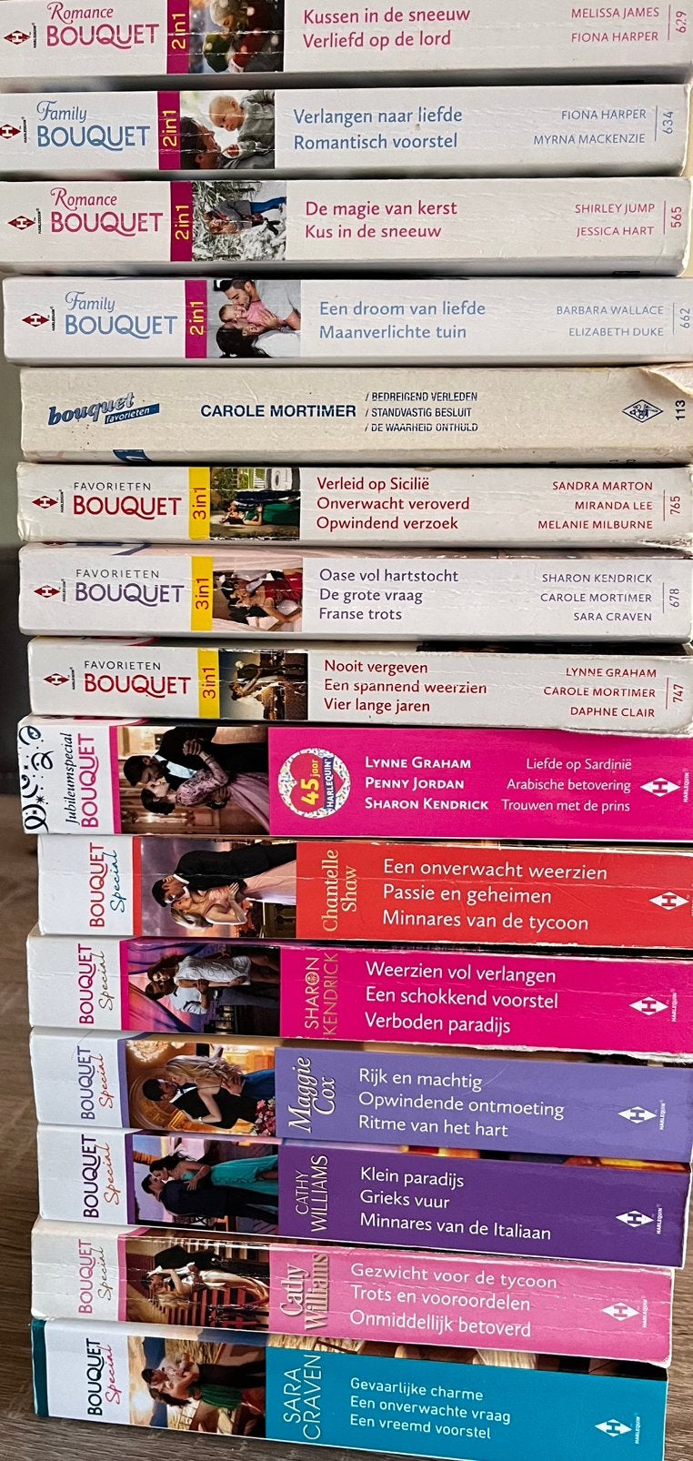 Liefdesromannetjes, bouquet reeks, Ophalen, Gelezen