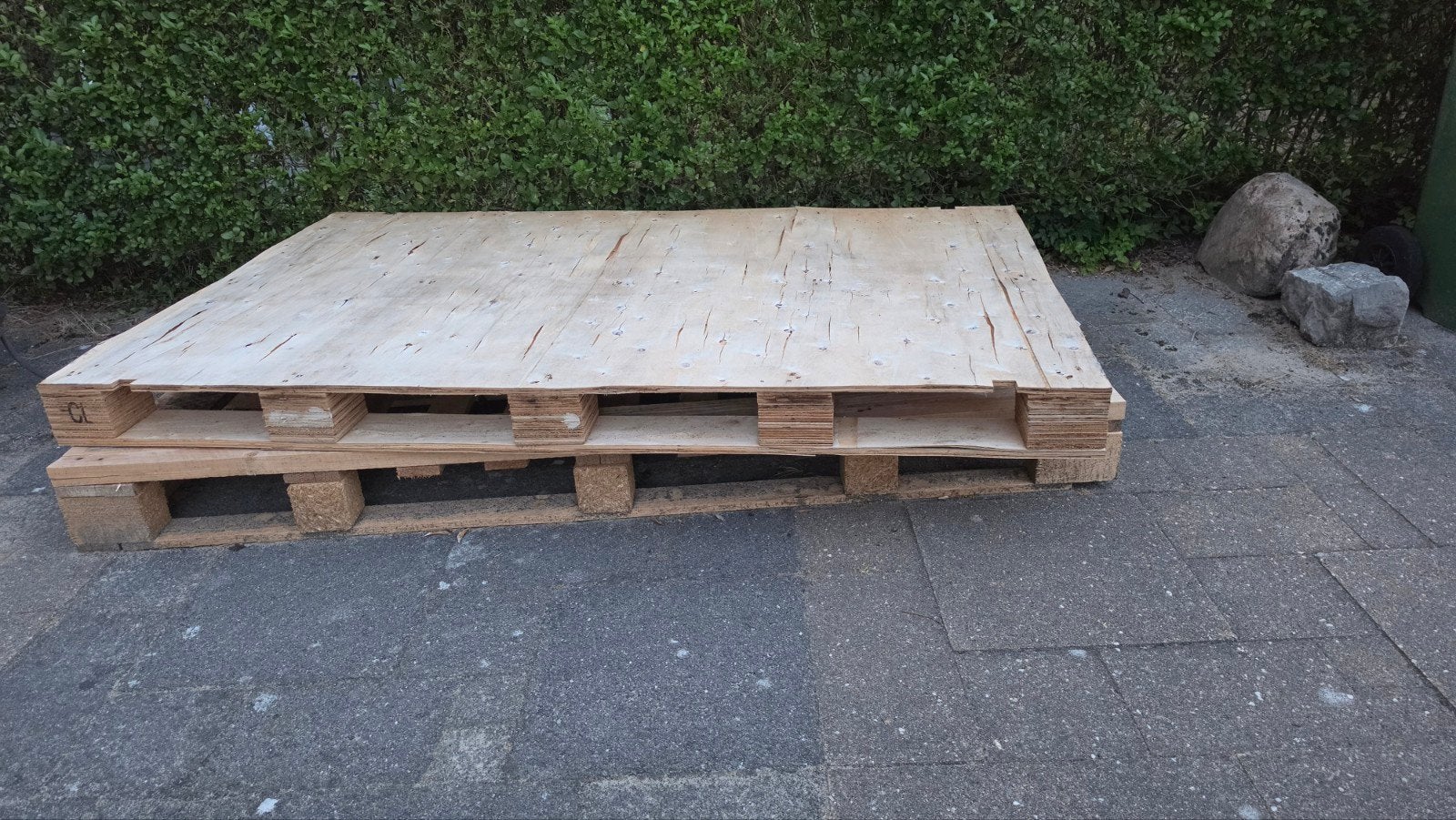 Houten Pallets, Ophalen, Gebruikt, 50 mm of meer, Pallet