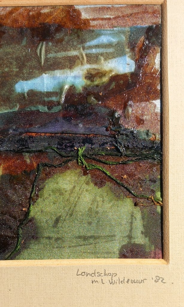 Maya Wildevuur " Landschap ", Antiek en Kunst, Ophalen, Paneel, Gesigneerd, Landschap