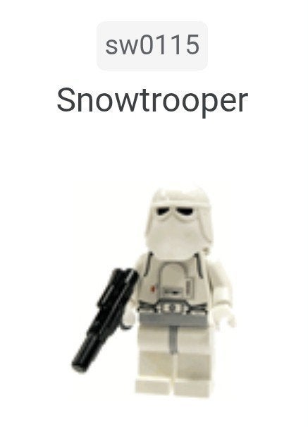 Lego Star Wars Snowtrooper Minifiguur (sw0115), Ophalen of Verzenden