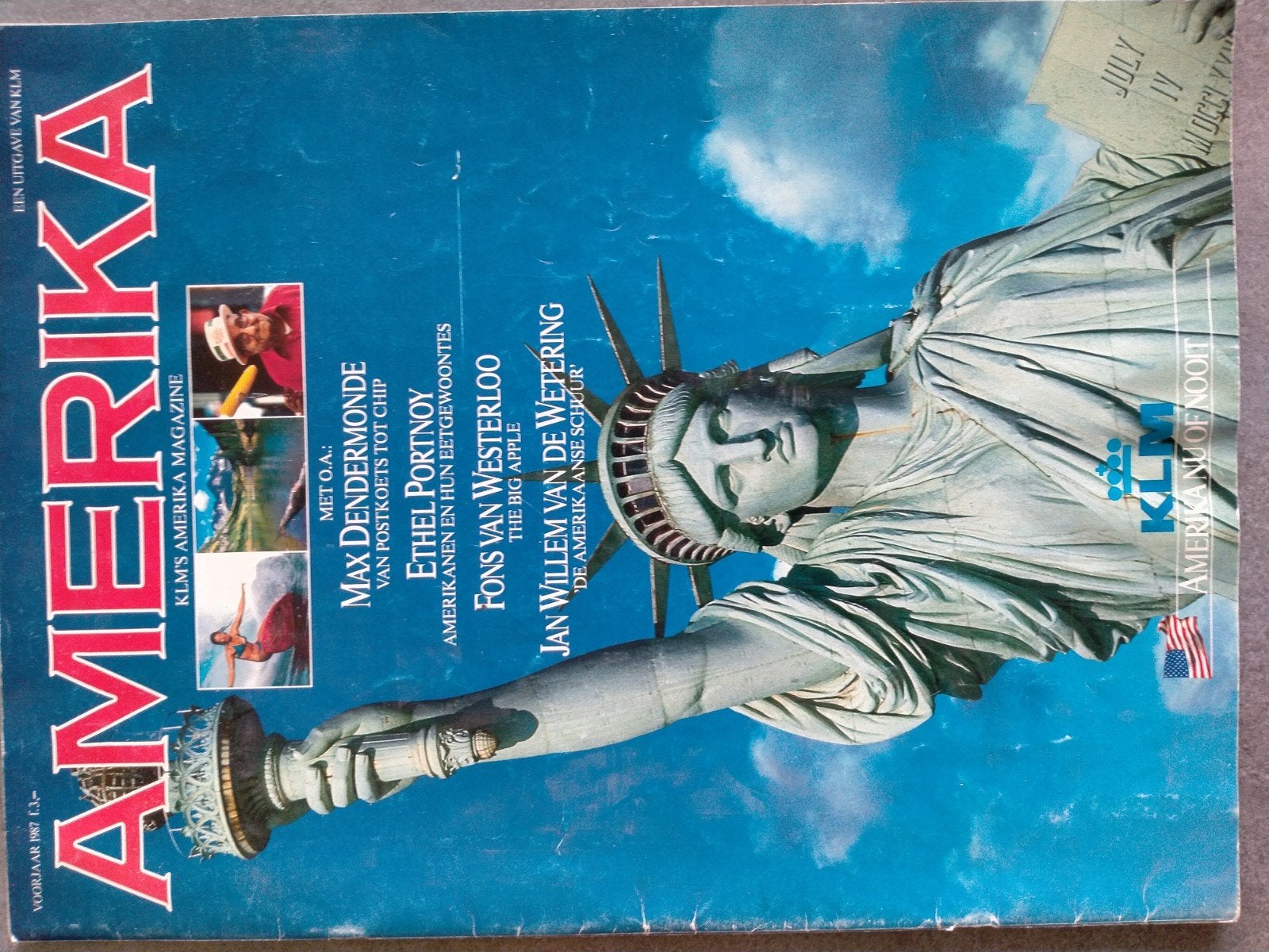 KLM Amerika Magazine 1987 - Van Mythe tot Legende, Boeken, Tijdschriften en Kranten, Ophalen