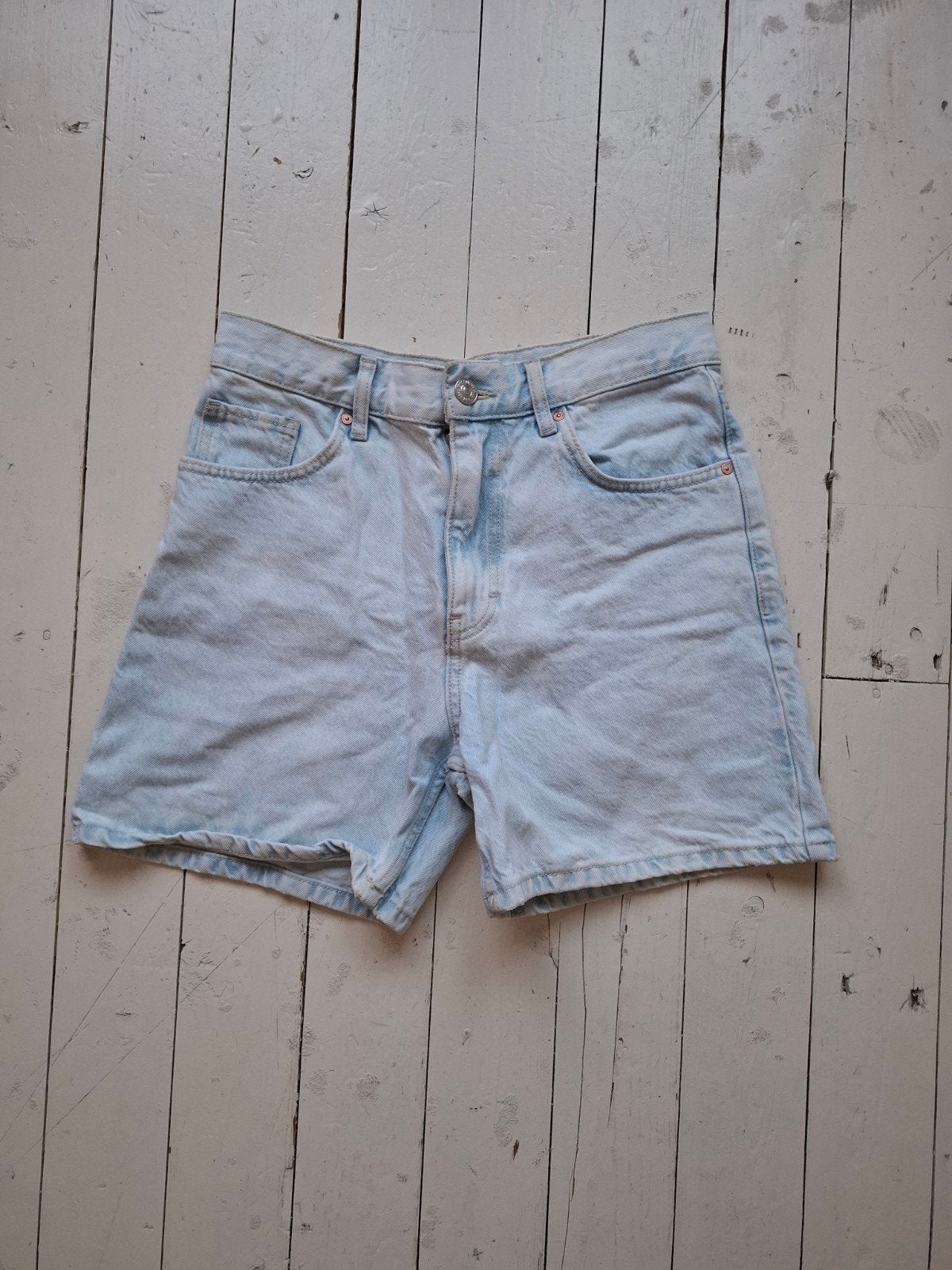 Mango korte broek lichtblauw maat EU 36, Mango, Kort, Blauw, Ophalen of Verzenden