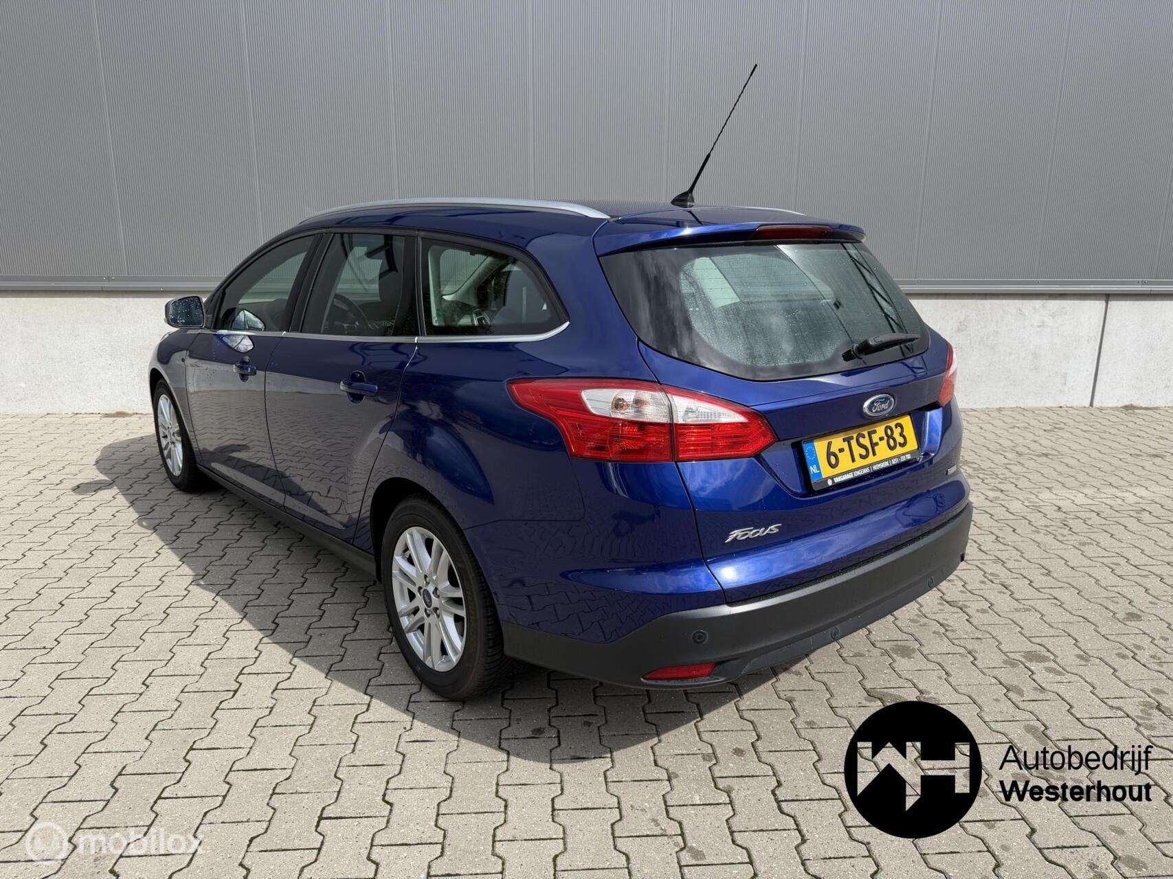 Ford Focus Wagon 1.0 EcoBoost Edition Plus|VOL OPTIE|NAVI, Auto's, Euro 5, 125 pk, Gebruikt, Blauw