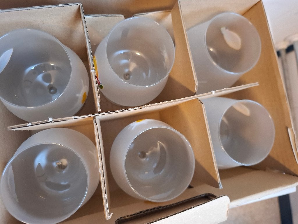 Nieuw in doos 6 gesatineerde Lipton Ice T glazen, Ophalen of Verzenden, Nieuw, Frisdrankglas