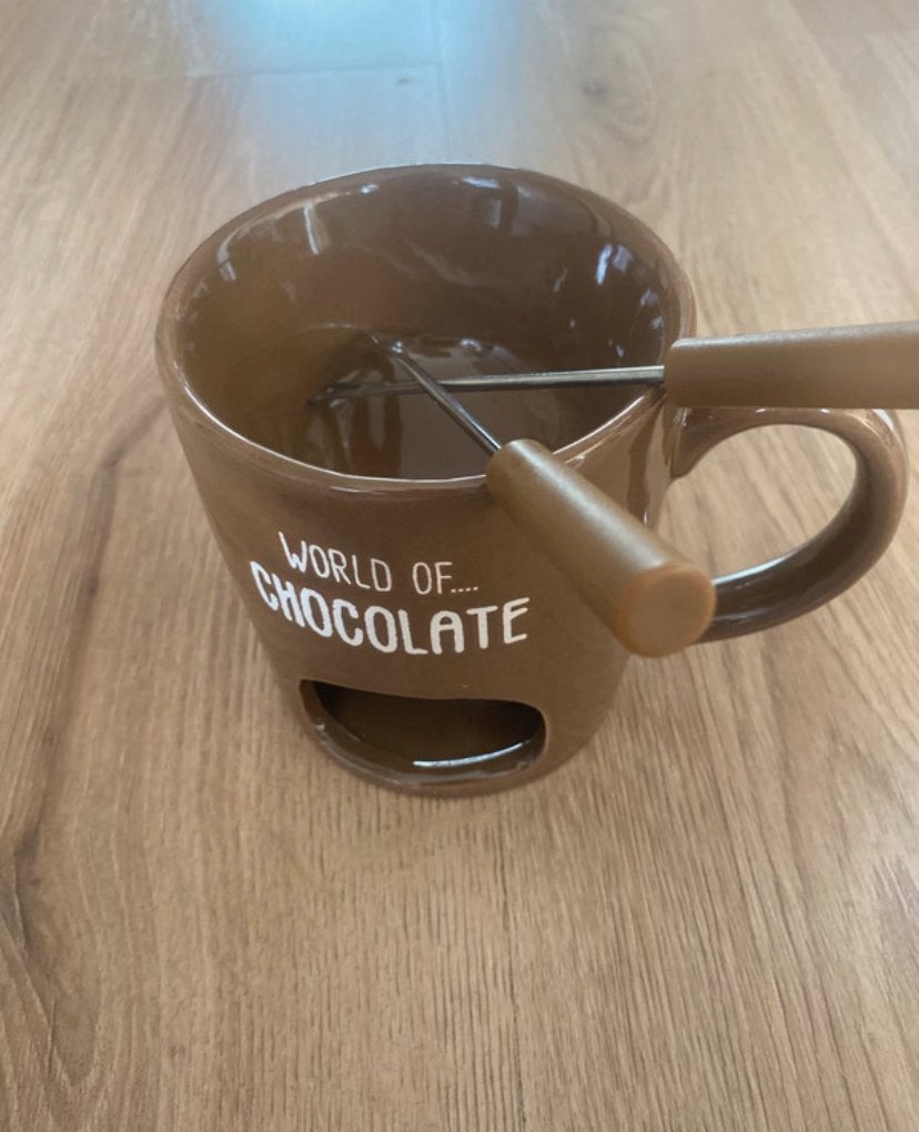 Chocolade Fondue Mok, Overige typen, Nieuw, Ophalen of Verzenden, Steen/keramiek