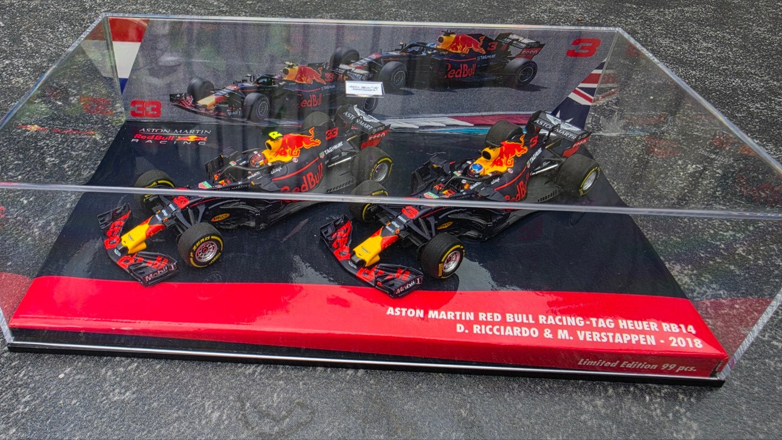 Max Verstappen & Ricciardo 2018 Red Bull RB14 (99 stuks), Ophalen, Nieuw