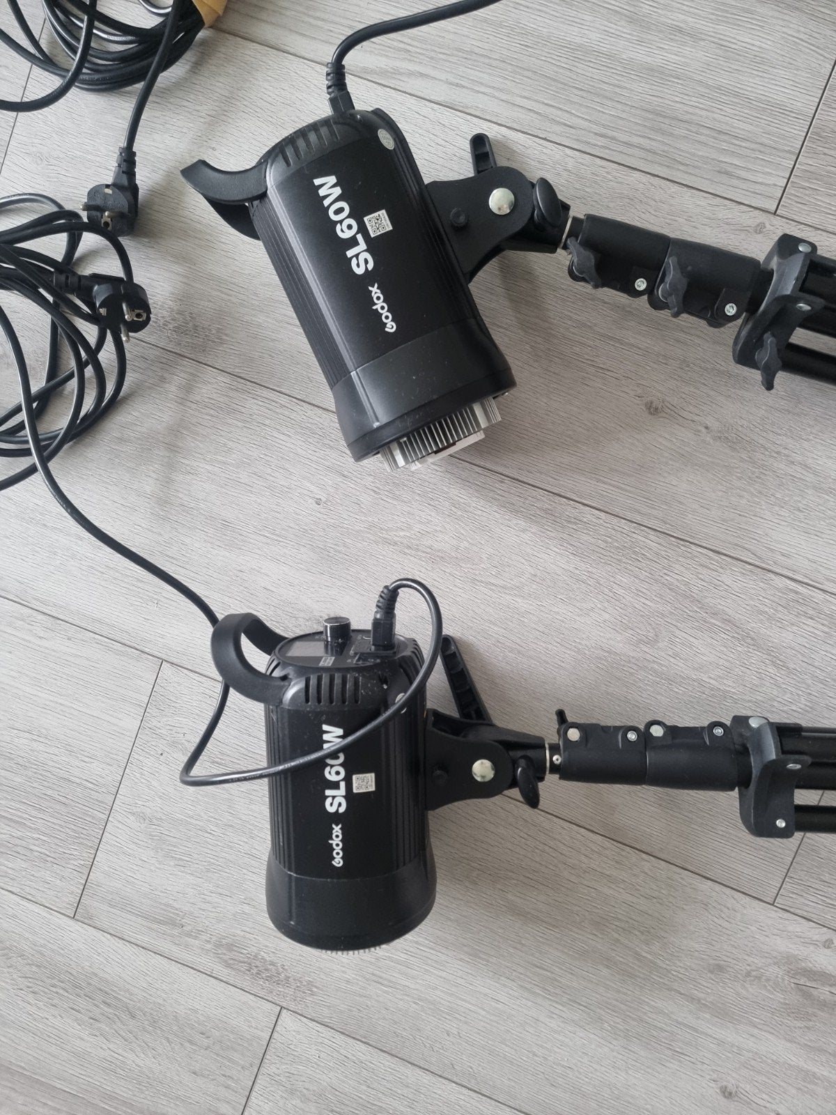 Godox SL60W LED Videolampen (2 stuks) met statieven, Godox, Belichting, Ophalen, Zo goed als nieuw