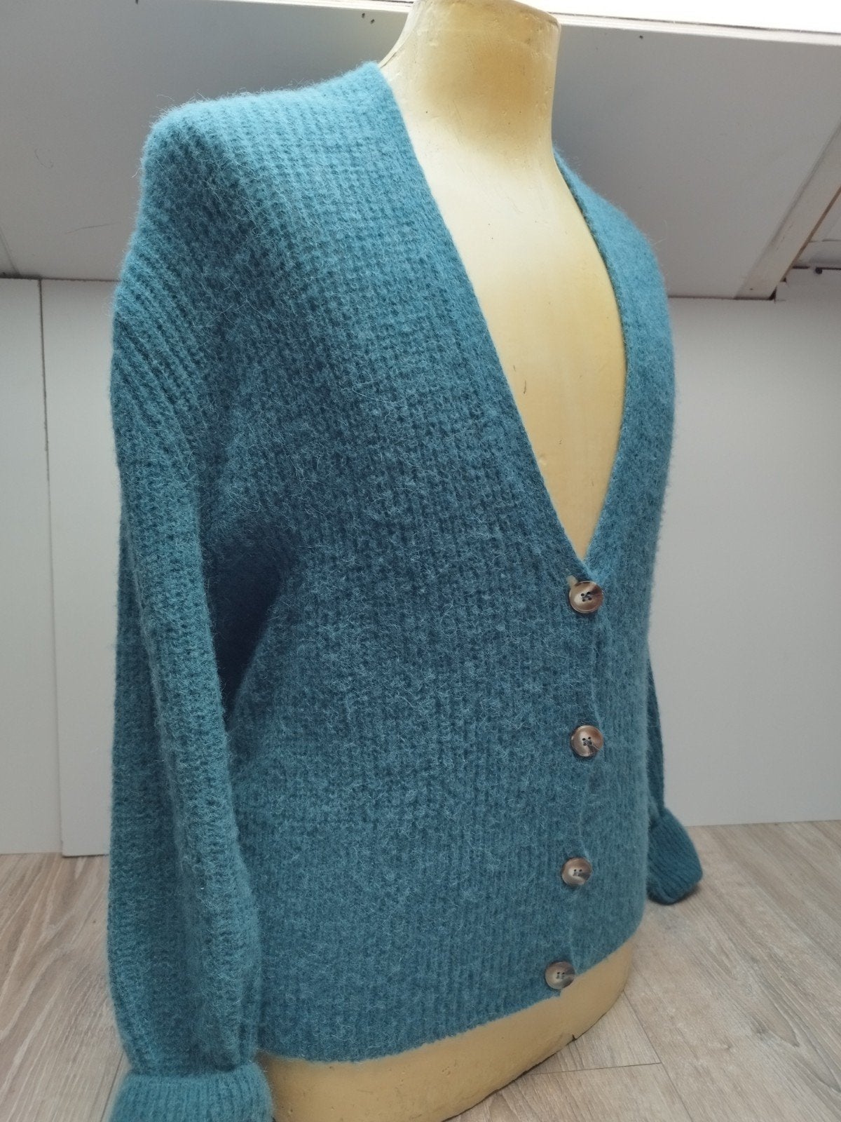 Femmes du Sud 60% Baby Alpaca knitted vest M 38 Blauw, Zo goed als nieuw, Femmes du Sud, Maat 38/40 (M), Verzenden