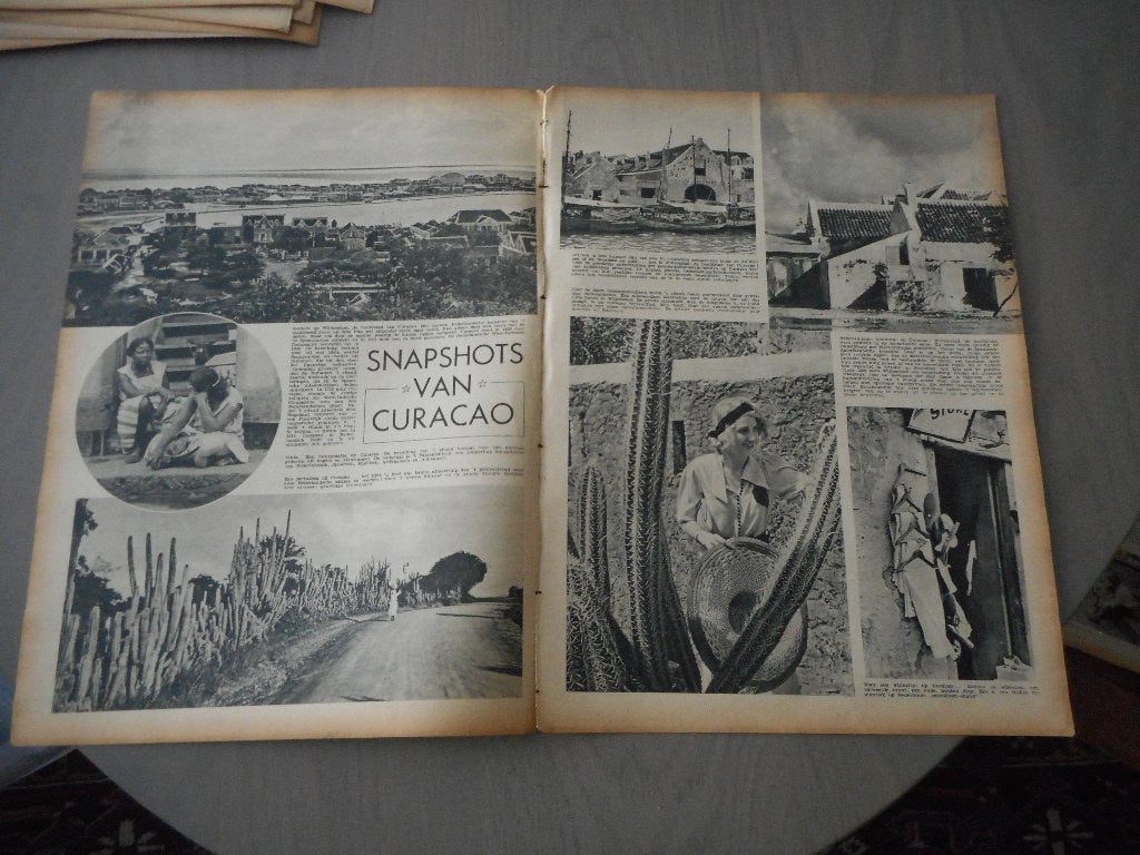 Curacao. Snapshots. 1937., Ophalen of Verzenden, 1920 tot 1940, Knipsel(s)