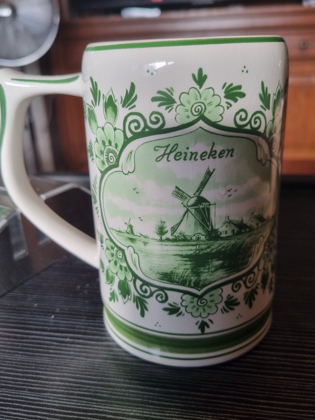Heineken 't Delftsche Huys Delfts Groen Mok, Ophalen