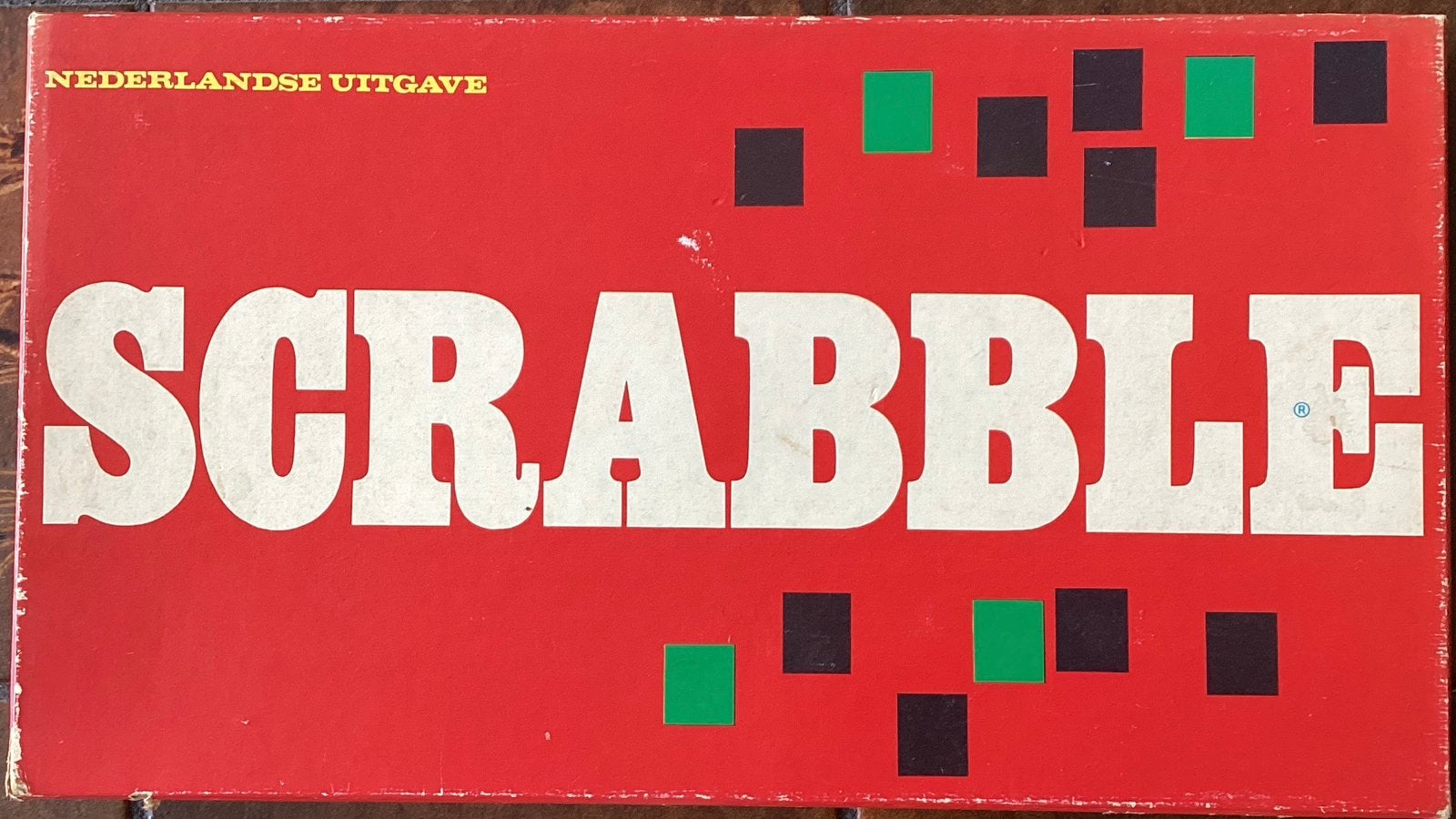 Compleet vintage Scrabble spel – houten letters en plankjes, Ophalen of Verzenden, Gebruikt