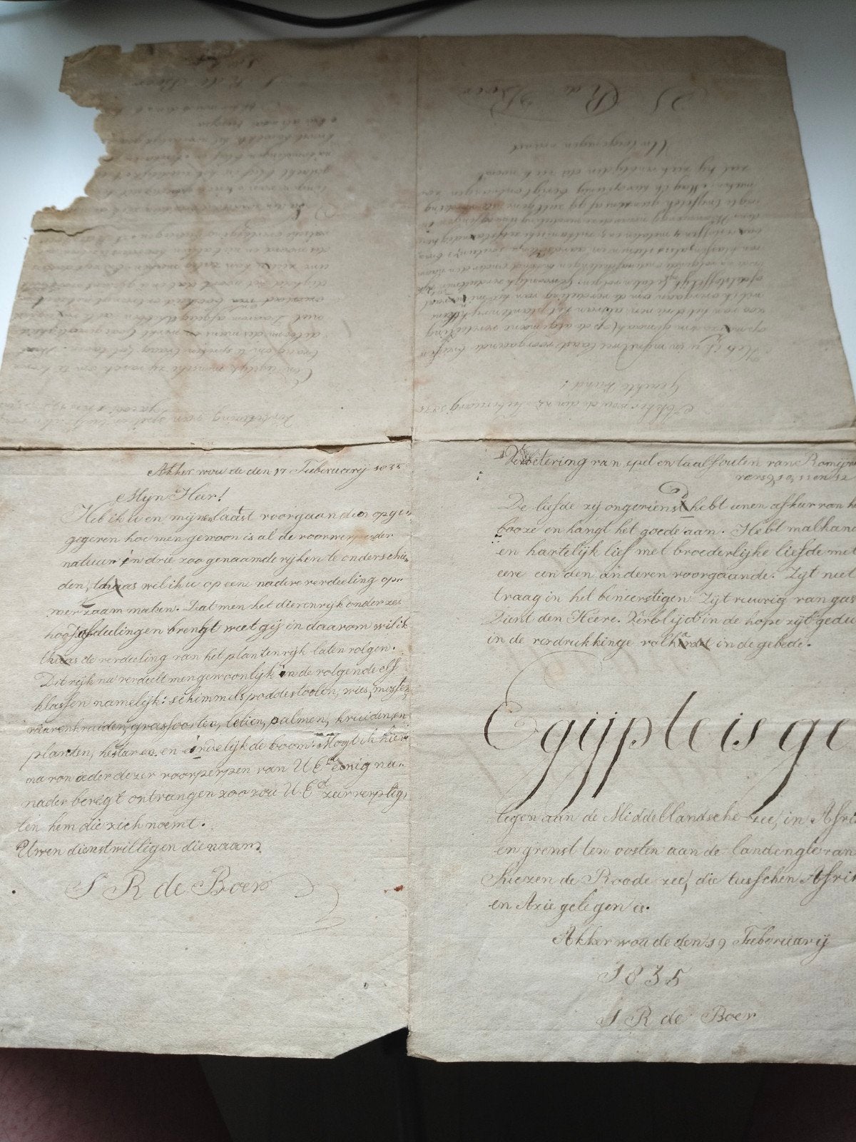 Oud manuscript document - 18e eeuw, Antiek en Kunst, Verzenden