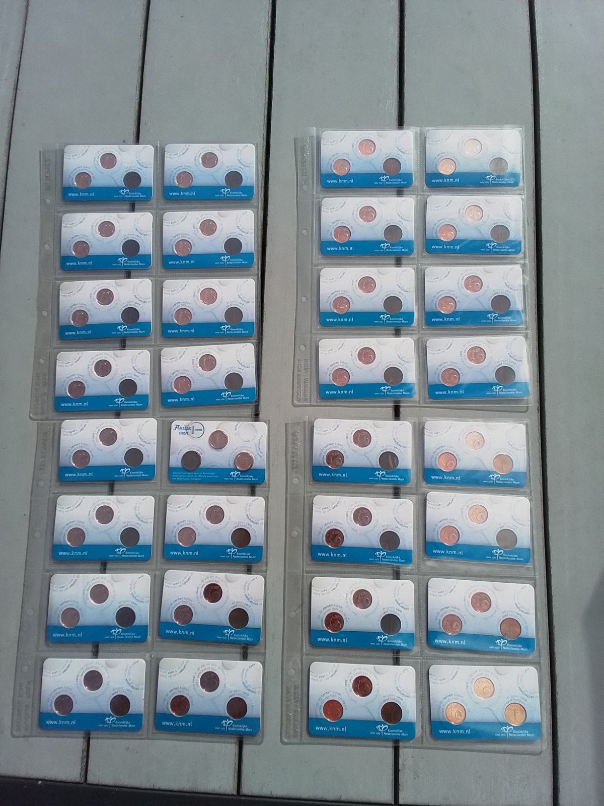 UNIEK COMPLEET ALLE JAREN Coincard Fluitje van een Cent, Postzegels en Munten, Ophalen of Verzenden, Nederland, Munten