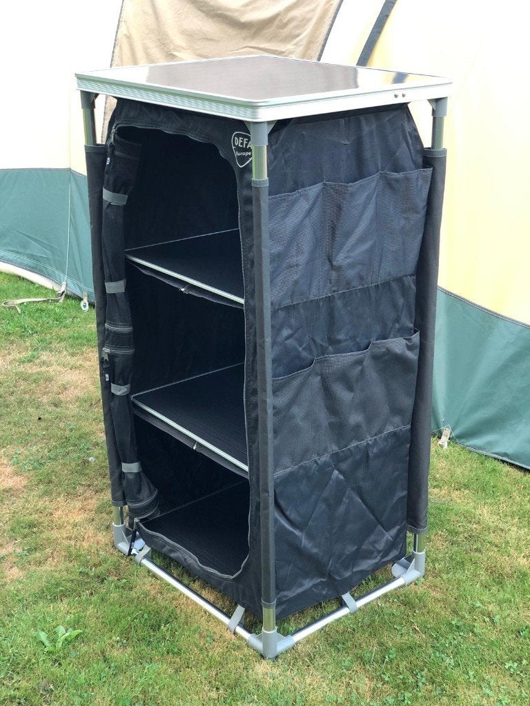 CAMPING COMBI OPBERG KAST XL110cm HOOG DEFA (exemplaar 2), Ophalen, Zo goed als nieuw, Campingkast