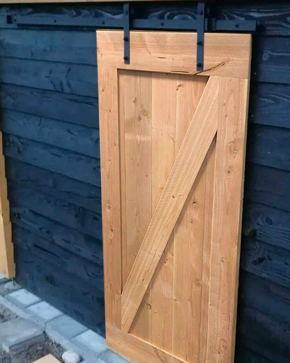 Loftdeur schuifdeur buitendeur op maat tegaal kapstok, Ophalen, Nieuw, Hout