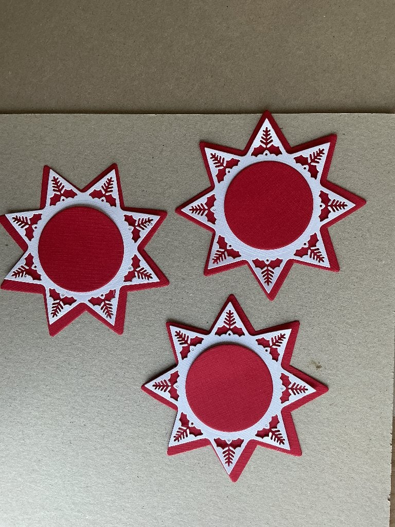 Setje 3 stapelstansjes kerstster (3laags), Ophalen of Verzenden, Nieuw, Overige thema's, Overige typen