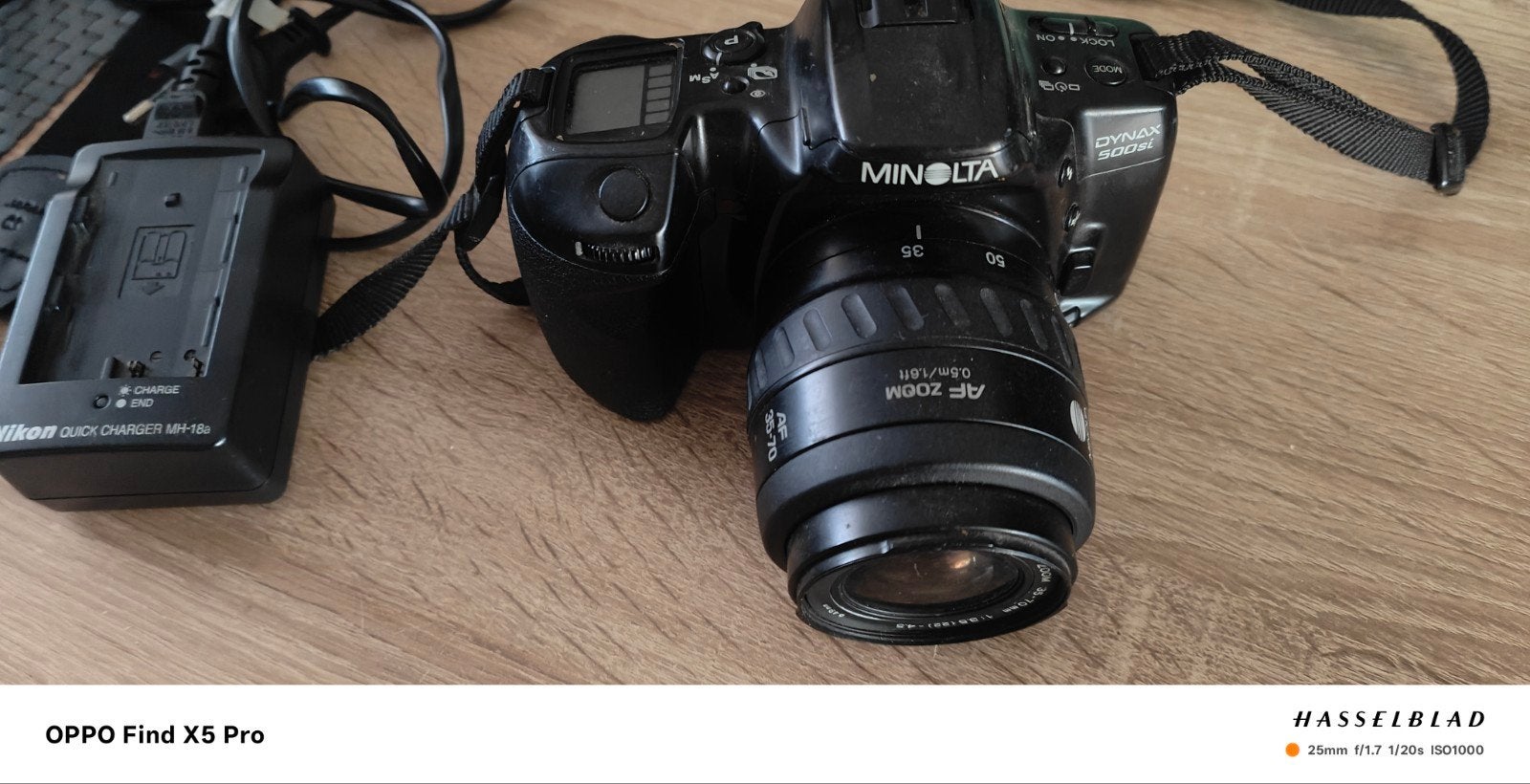 Minolta Dynax 500si Spiegelreflexcamera met AF Zoomlens, Ophalen of Verzenden, Gebruikt, Spiegelreflex, Minolta