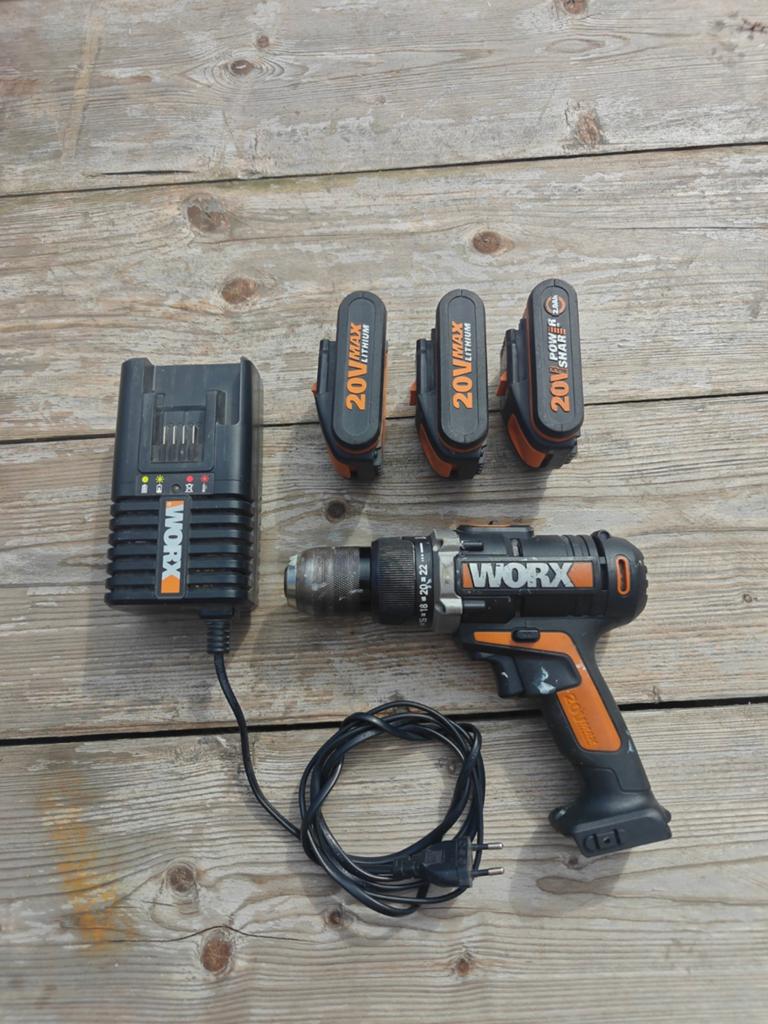 Worx accu boormachine - schroefmachine met klopboor, Ophalen of Verzenden, Boormachine