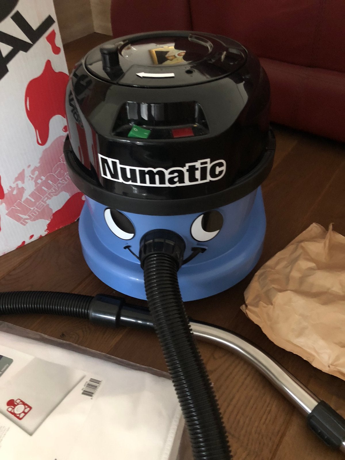 Numatic stofzuiger, Witgoed en Apparatuur, Stofzuigers, Stofzak, Numatic, Ophalen of Verzenden, Zo goed als nieuw