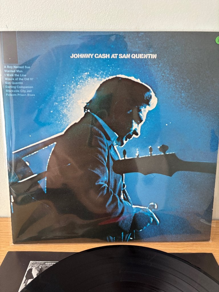 LP - Johnny Cash - at san quentin, Ophalen of Verzenden, 1960 - 1969, Gebruikt, 12 inch