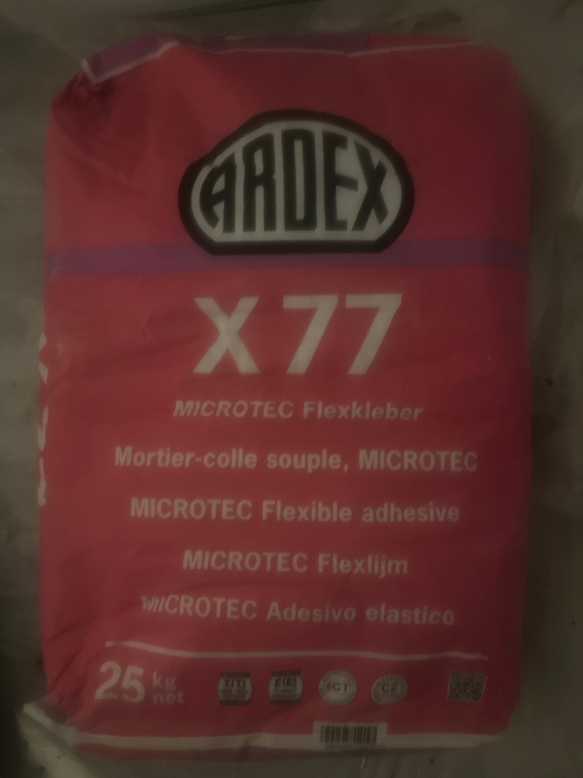 Ardex X 77 Microtec Flexlijm, Ophalen, Gebruikt
