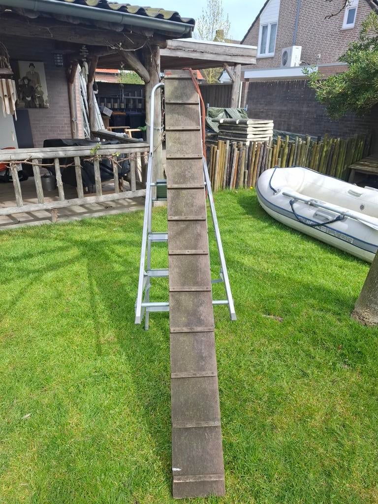 Houten loopplank voor boot, 210 bij 19 cm , superstevig, Ophalen, Overige typen