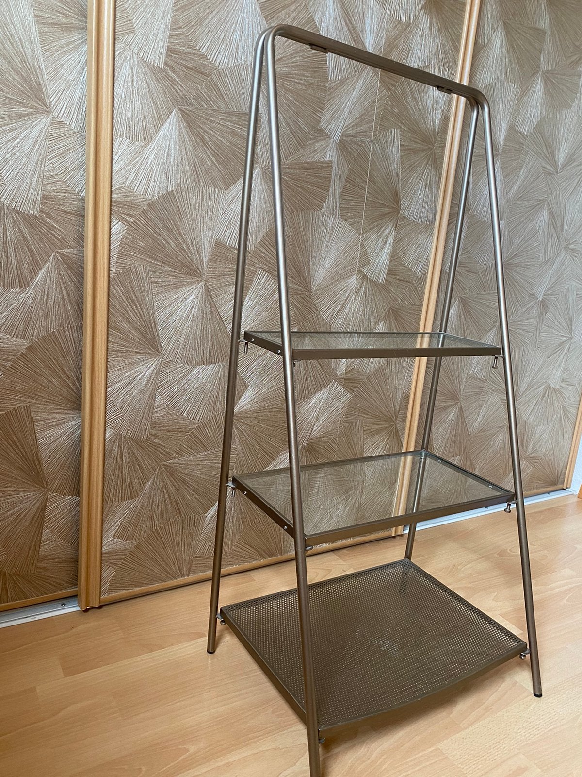 Twee goudkleurige rekjes te koop!, Huis en Inrichting, Kasten | Stellingkasten, Ophalen