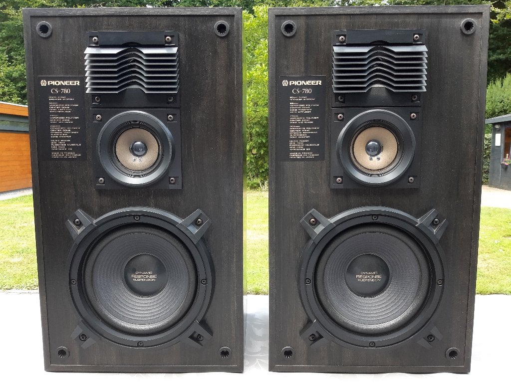 Pioneer CS-780 luidsprekers, Gebruikt, 60 tot 120 watt, Front, Rear of Stereo speakers, Ophalen