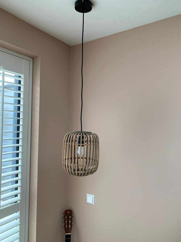 Tekoop hanglamp, Ophalen of Verzenden, Zo goed als nieuw, Minder dan 50 cm