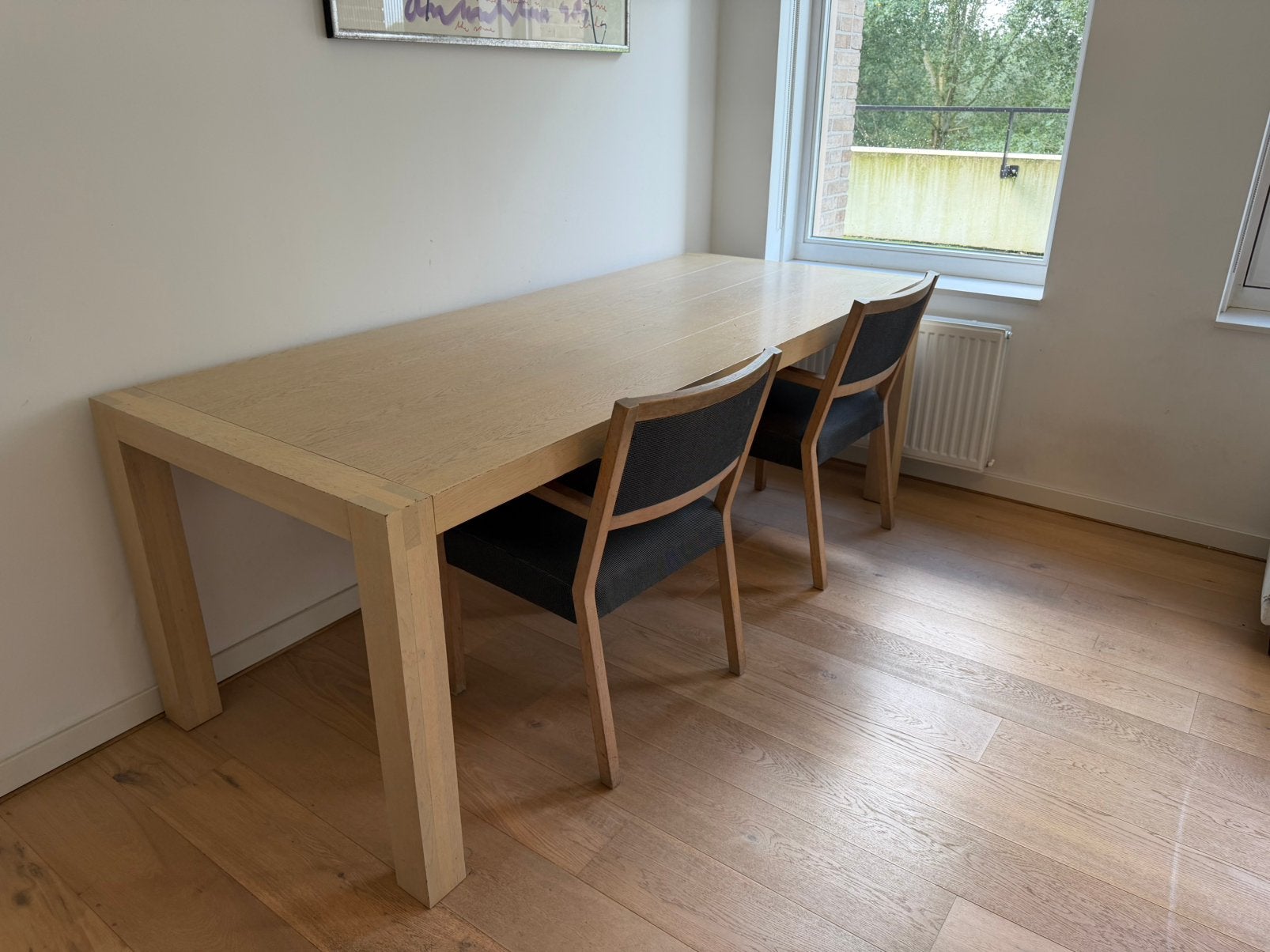 Luxe eetkamerset – tafel en eetbank, Ophalen, Gebruikt, 200 cm of meer, 50 tot 100 cm