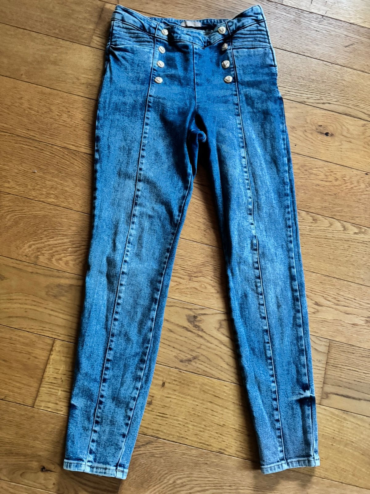 Josh V jeans met gouden knopen maat XL, Kleding | Dames, Verzenden, Nieuw, Blauw, W33 - W36 (confectie 42/44)
