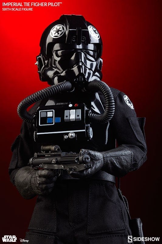 Sideshow 1/6 TIE-Fighter Pilot Star Wars geen Hot Toys, Verzenden, Zo goed als nieuw, Actiefiguurtje