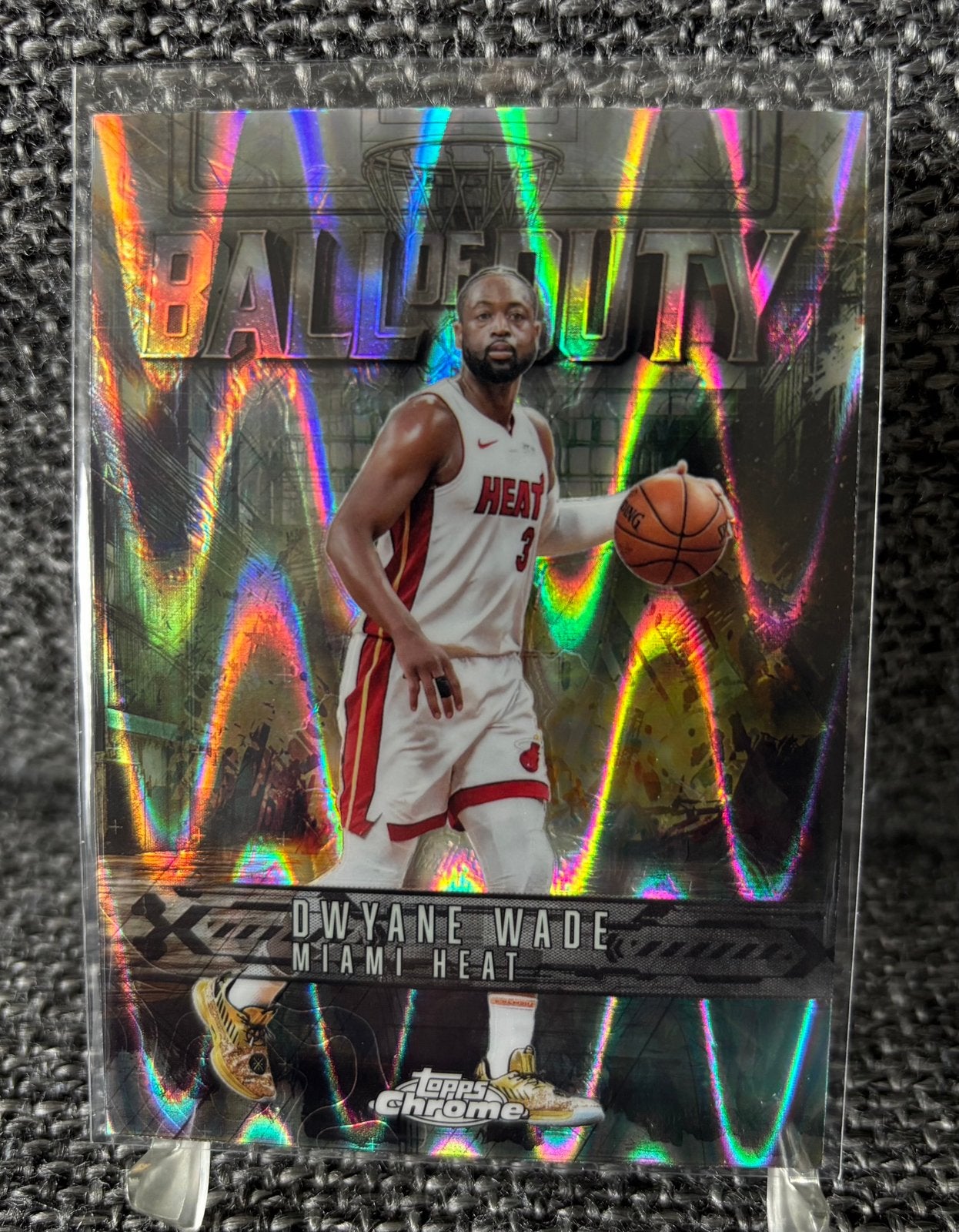 Dwyane Wade Miami Heat Topps Chrome NBA basketball card, Ophalen of Verzenden, Nieuw, Plaatje