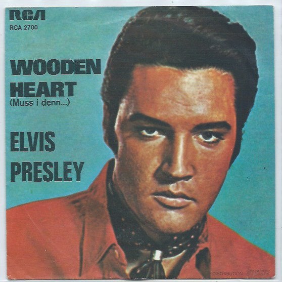 Elvis Presley- Wooden Heart, Cd's en Dvd's, Gebruikt, 7 inch, Ophalen of Verzenden, Beschermende buitenhoes
