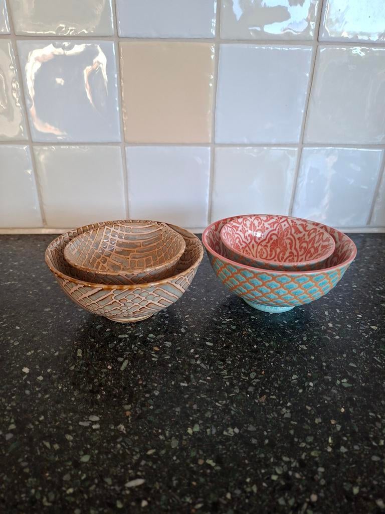 Xenos schaaltjes - set van 4 decoratieve schalen, Ophalen of Verzenden, Nieuw, Overige stijlen
