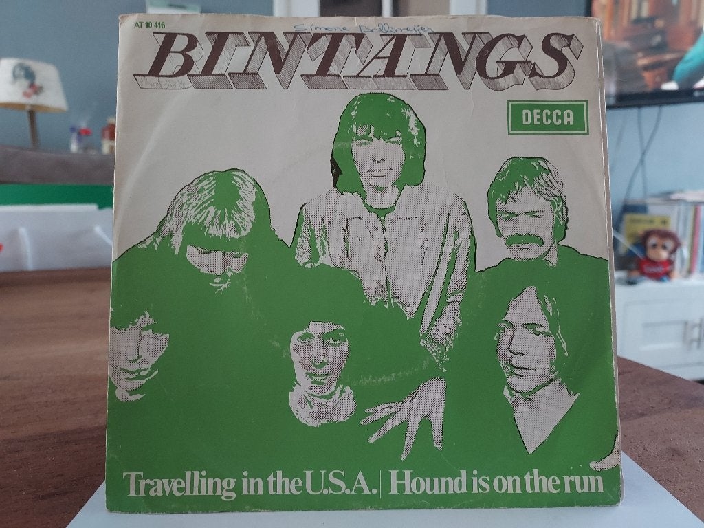 7" Single Bintangs - Travelling In The U.S.A. / Hound Is On, Gebruikt, Verzenden, 7 inch, Pop