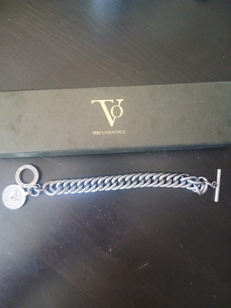 TOV Essentials Armband - Zilverkleurig Schakeldesign, Sieraden, Tassen en Uiterlijk, Armbanden, Ophalen of Verzenden, Zo goed als nieuw