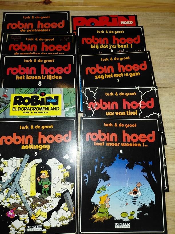 10 Robin Hoed strips, Meerdere stripboeken, Ophalen of Verzenden, Gelezen