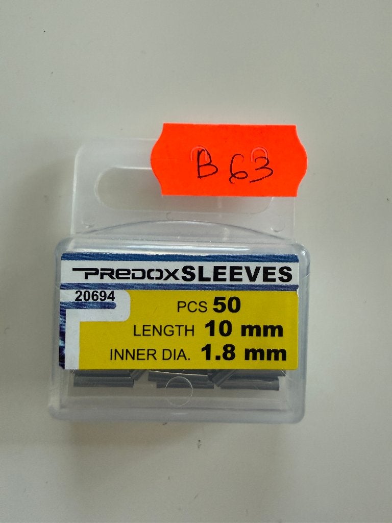 Predox Sleeves 1.8mm 10mm – 50 stuks – Crimp Sleeves (B63), Ophalen of Verzenden, Nieuw, Overige typen