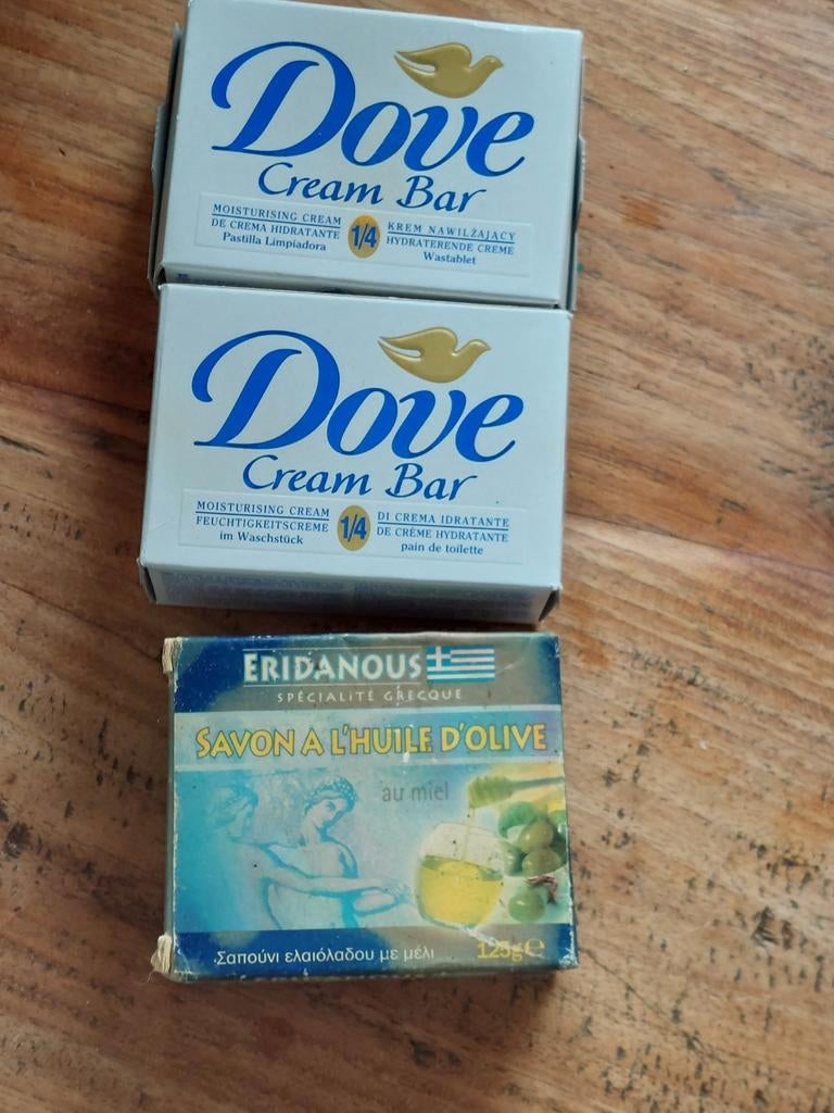 Dove Cream Bar en Eridanous olijfzeep, Ophalen of Verzenden, Nieuw